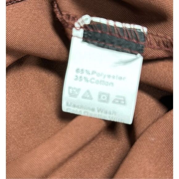 C+D+M Brown Flutter Sleeve Babydoll Dress Size XL NEW - Picture 6 of 8